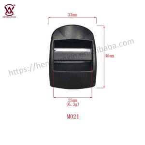 Bền 25Mm Màu Đen Thang Khóa Thanh Trượt Cho Vải Không Thấm Nước Pom Chất Liệu Trường Túi Dây Đeo Với Nhựa Phát Hành Khóa - Product Image 2