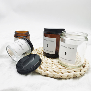 Venta al por Mayor de Frascos de Vidrio Color Ámbar para Velas de 100ml y 200ml con Tapa Metálica - Product Image 6
