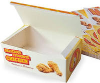 Logotipo de impresión personalizado negro de calidad alimentaria reciclable pollo patatas fritas caja de buñuelos frito Gyoza caja de embalaje