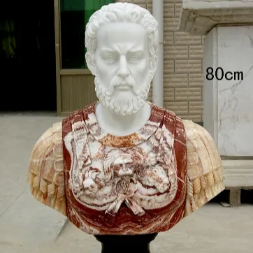 Tête de statue design personnalisé buste en marbre romain sculpture en marbre