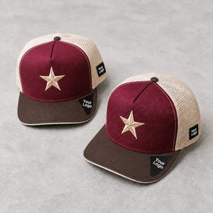 Gorras Trucker Lisas con Malla Trasera, Gorras Snapback con Logotipo Personalizado Bordado, Visera Curva Ajustable, Proveedor Mayorista - Product Image 2