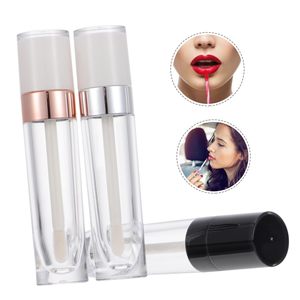 Bán Buôn Son Bóng Các Nhà Cung Cấp Nhãn Hiệu Riêng Sang Trọng Vòng Ống Màu Nude Sáng Bóng Độ Ẩm Bóng Rỗng Lip Gloss Ống Với Bàn Chải Lớn - Product Image 4
