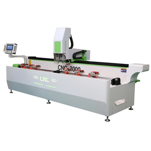 Machine de fabrication de fenêtres et de portes à double broche de 3000 mm, profilés en PVC, UPVC, aluminium, machine de perçage et de fraisage CNC en métal, prix - Product Image 1