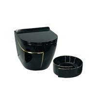 Lavabo d'art en céramique au-dessus du comptoir évier de salle de bain articles sanitaires pas cher prix toilette luxe suspendu toilette pour salle de bain moderne