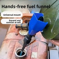 Entonnoir de remplissage d'huile pratique sans maintien manuel ; bec carré épaissi avec clip de type baïonnette ; outil indispensable pour le remplissage d'huile automobile