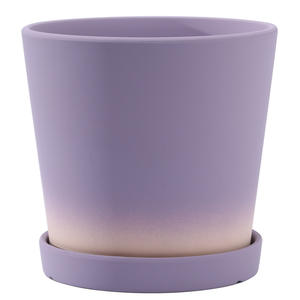 Slant Corps Gradient Couleur <span class=keywords><strong>Pot</strong></span> Céramique Pigment Brûlant Argile Jaune Absorption D'eau Grand Plateau Charnu <span class=keywords><strong>Iris</strong></span> Plante Verte Spéciale - Product Image 5