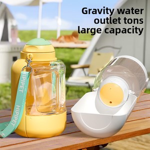 Nueva Botella de Agua y Tazón de Comida Portátiles para Mascotas, de Gran Capacidad, Todo en Uno, para Perros y Gatos - Product Image 2