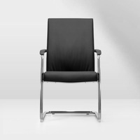 Chaise de bureau professionnelle en cuir et maille, moderne, pour réunions et formation, personnalisable, mobilier sur mesure