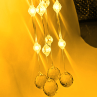 Lampe 3D en cristal XQD, PCB en aluminium, feux d'artifice en forme de cœur à 360 degrés, cube LED RGB à intensité variable, pour mariage, banquet, centre de conférence