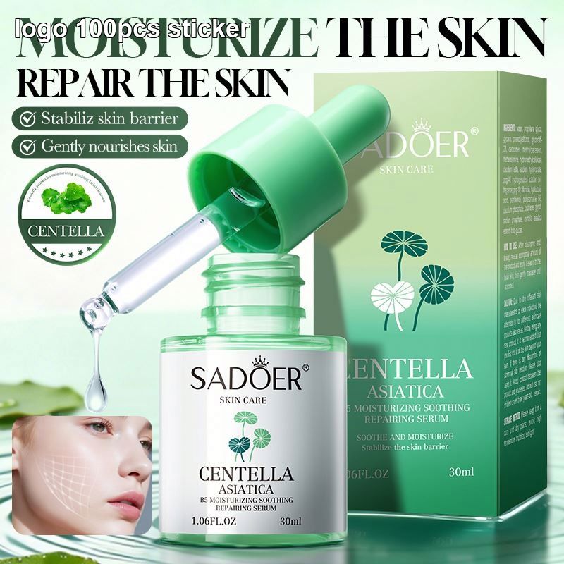 Skin Custom Sadoer Korean Centella Asiatica beruhigendes & feuchtigkeitsspendendes Serum, Öl-Kontroll-Gesichtsessenz für empfindliche & zu Akne neigende Haut.****^^^^ https://www.siboasi.com