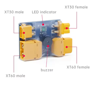 Xt30 XT60 ngắn mạch bảo vệ fordrone Máy bay trực thăng GPS Powertest cắm RC máy bay phụ kiện an toàn xt30 XT60 ngắn - Product Image 5