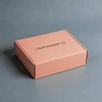 Caja de Envío de Lujo Personalizada, Impresa por Ambos Lados, Color Verde Azulado y Morado, Materiales Reciclados Corrugados, Forro de Esponja, Diseño Creativo