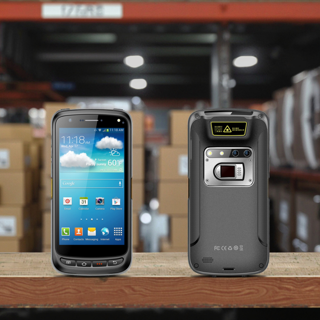 Portable BT Wireless Barcode Scanner with 13MP Camera and Iris Scanning Android Case-in Stock!