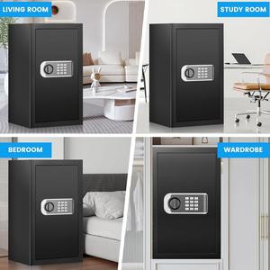 Caja Fuerte Weichi al Mejor Precio, Caja de Seguridad Antirrobo de Acero de 42 cm de Alto con Estante Extraíble para Hogar/Oficina/Hotel - Product Image 5