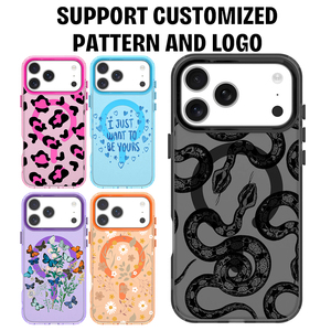 Coque de téléphone magnétique à motif personnalisé, couleur bonbon, finition mate, agréable au toucher, antichoc, protection pour iPhone 13 14 15 16 17 Pro Max - Product Image 6
