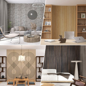 Kasaro แผ่นไม้อะคูสติกไม้แผ่นไม้ MDF ลายศิลปะ3D ทันสมัย - Product Image 5