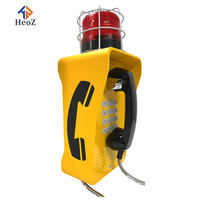 Precio de fábrica SIP VoIP POE IP65 Pared con cable Teléfono de servicio pesado GSM 4G Caja de llamadas Teléfono resistente a la intemperie con luz LED estroboscópica