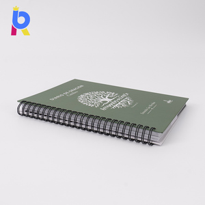 Carnet de prières et de gratitude A5 personnalisé avec impression, spirale, couverture rigide en papier recyclé et gaufrage à chaud blanc - Product Image 3