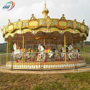 China Fabricación Atracción Juego Paseos Parque de atracciones Eléctrico Merry Go Round Carrusel para la venta - Product Image 6