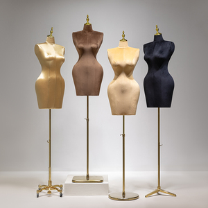 Großhandel Curvy Pinable Female Plus Size Schaum Oberkörper Schaufenster puppe Big Breast & Butt BBL Kleid Verstellbares Kleid Form <span class=keywords><strong>Torso</strong></span> - Product Image 2