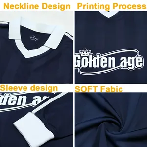 YINCH - Camisetas de Fútbol Vintage Transpirables y Suaves de 100 g/m², Camisetas de Fútbol Unisex para Clubes Deportivos, Camisetas de Fútbol para Equipos de Juego - Product Image 2