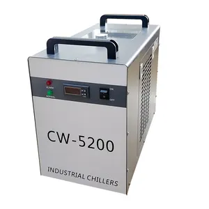 Laser machine accessories CW5200 cool water tank chiller for water cooling spindle and laser machine co2 laser glass tube