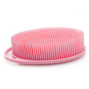 Brosse de bain en silicone souple, brosse exfoliante pour le corps, brosse nettoyante pour le corps en silicone, loofah en silicone, brosse 2 en 1 pour le bain et le shampoing - Product Image 5