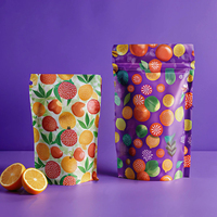 MOQ 500 stuks Plastic Matte Zwarte Mylar Zakken Aluminiumfolie Stazak Ziplock Snack Voedsel Zak met Helder Venster