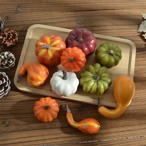 Ensemble de mini citrouilles artificielles en mousse assorties, décoratives, pour Thanksgiving, Halloween, la rentrée scolaire, Noël - Product Image 5