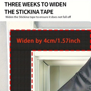Mosquitera Moderna Negra Aislante del Calor e Impermeable <span class=keywords><strong>para</strong></span> Cocina, Sala de Estar y Hotel, a Prueba de Viento - Product Image 3