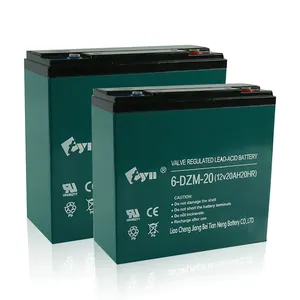 cheap price 12v 24V 48V 60V 72V 12ah lead acid battery for ev 2 three wheel tricycle 28/26Ah 12v20 6-DZM-20 ebike battery