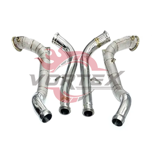 ท่อลงแคท Vortex 304 High Flow สำหรับ Mercedes-Benz G63 W464 4.0T V8 ปี 2018–2025 พร้อมแผ่นกันความร้อน ไม่แสดงไฟเตือน Check Engine - Product Image 3
