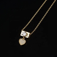 Accessoires pour femmes, collier long en or simple 24 carats, collier 24K avec pendentif en forme d'étoile