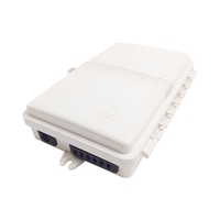 Caja de Distribución de Fibra Óptica FTTH de 6 Núcleos con 6 Adaptadores SC APC UPC, Caja Terminal FDB para Exteriores Resistente al Agua IP65