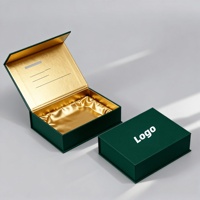 Boîte cadeau de luxe pour parfum, en carton magnétique avec gaufrage imperméable, pour bijoux d'entreprise, logo