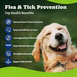 Gránulos Suaves para la Prevención de Pulgas y <span class=keywords><strong>Garrapatas</strong></span> <span class=keywords><strong>en</strong></span> <span class=keywords><strong>Perros</strong></span>, con Extracto de Pescado, Apoyo Inmunológico Natural, Salud Intestinal, Alivio del Picor, Nutrición - Product Image 3