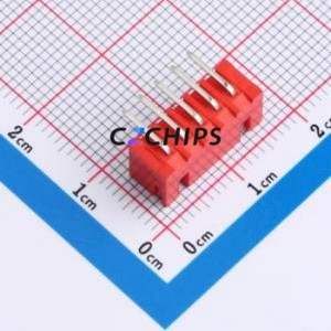 WAFER-XH2.54-5PWZ-R62 Wire-to-Board Pin Header Bent Lead Through Hole,P=2.54mm Connector 1x5P 2.5mm Right Angle Insert XH - Product Image 2