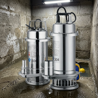 Pompe à eau submersible portable à haut débit, pompe de transfert d'eau propre, conception de corps en fonte pour projet de transfert d'eau propre