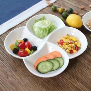 Bộ đồ ăn 8 ''10'' Nhật Bản bốn-lưới món ăn chia tấm đa chức năng gốm ăn sâu tấm trái cây Snack phục vụ khay - Product Image 1