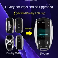 Clé intelligente LCD B-ONE avec télécommande 4 boutons argentée pour voitures de luxe modifiées, y compris pour BMW Mercedes-Benz Rolls-Royce