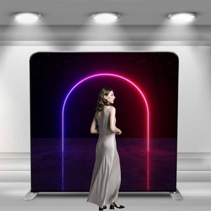 10X 10ft Reclame Evenement Vakbeurs Display Tentoonstelling Rechte Gebogen Banner Stand Muur Spanning Stof Achtergrond - Product Image 5