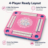 Table de jeu de Mahjong flottante personnalisée en mousse EVA écologique et imperméable pour 4 joueurs, pour piscine et spa, jeux de dominos double face