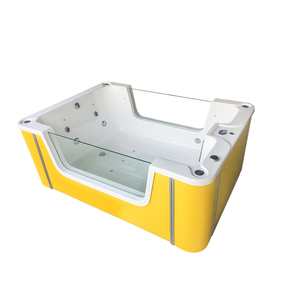 Baignoire de trempage carrée en acrylique autoportante au design moderne <span class=keywords><strong>Spa</strong></span> intérieur bon marché pour bain à remous pour bébé-pour salle de bain - Product Image 1