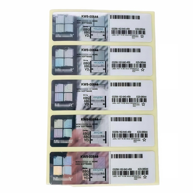 For Windows 11 Home Oem Key License Online Activation Software System Win 11 Home Coa Sticker Label 12-month Warranty