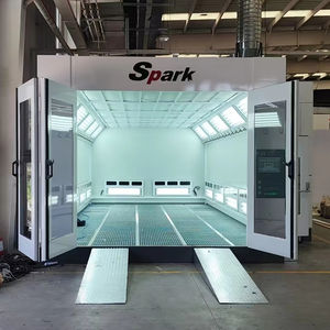 كابينة رش فاخرة ثلاثية السيارات تعمل بالكهرباء والغاز والديزل معتمدة من CE، فرن طلاء لهيكل السيارات، غرفة خبز وتجفيف لطلاء السيارات - Product Image 3