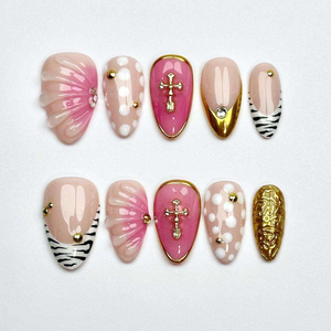 <span class=keywords><strong>Uñas</strong></span> Postizas Acrílicas <span class=keywords><strong>de</strong></span> Color Sólido Hechas a Mano al por Mayor, Diseños <span class=keywords><strong>de</strong></span> Mariposa, Almendradas y Stiletto, Puntas Largas, 10 Uds./Set, Cobertura Completa - Product Image 5