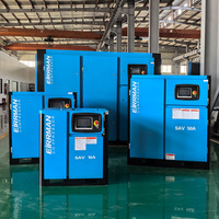 22 37 55 75 kW Compresseurs d'air à vis stationnaires 380V AC Source d'alimentation lubrifiée pour le refroidissement de l'air par sablage 220V/480V