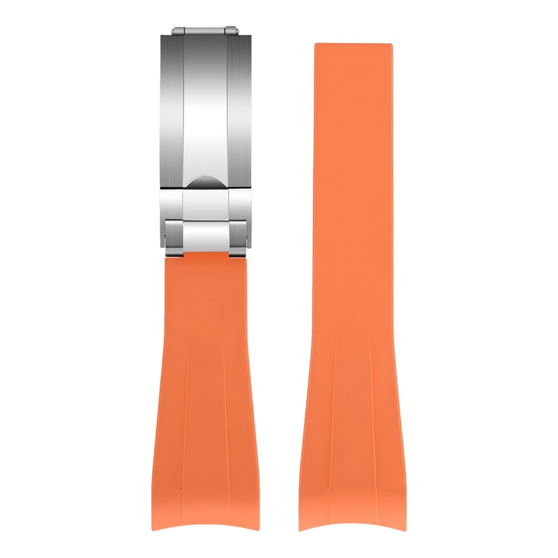 Boucle orange-argent
