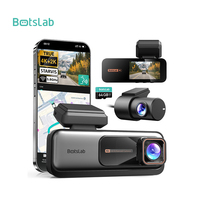 Caméra de tableau de bord Botslab à 4 caméras 360° avec écran tactile, enregistreur vidéo 4K+2K, vision nocturne True Starvis, contrôle par application, GPS, capteur G, enregistrement