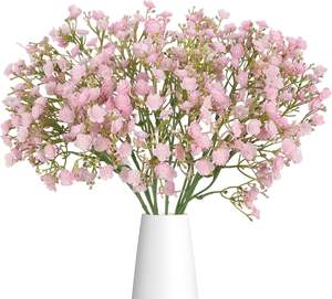 Venta al por mayor de fábrica: Gypsophila artificial de seda (Baby's Breath) realista hecha a mano para el hogar, bodas, Pascua, Navidad, Año Nuevo Chino - Product Image 1